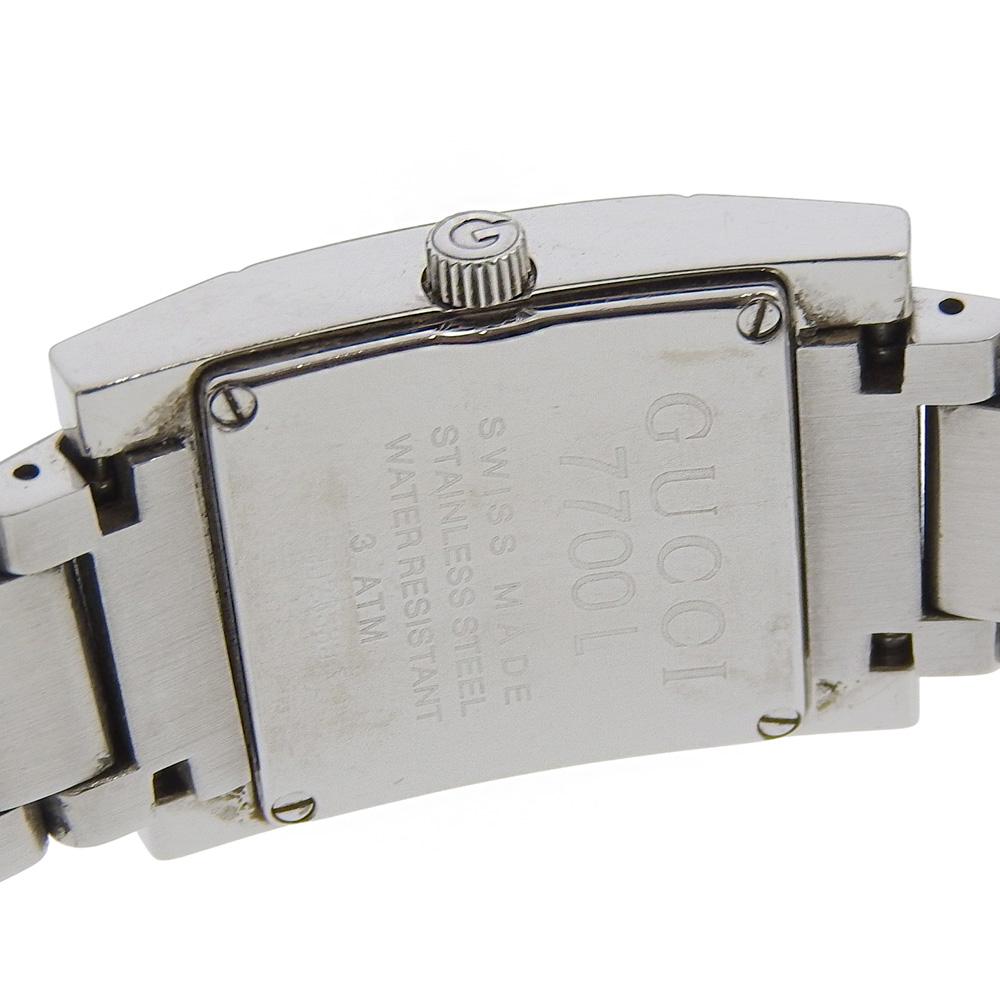 GUCCI Watches 7700L SilverDial Stainless Steel Quartz Analog display Women Used