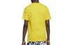Nike T Shirts Men's Yellow Crew Neck Moderate Straight Fit CV2111-735