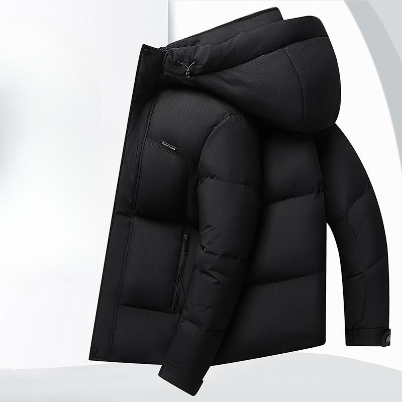 Autumn and Winter White Duck Down Warm Graphene Thickened Down Youth Hooded Cold Jacket
