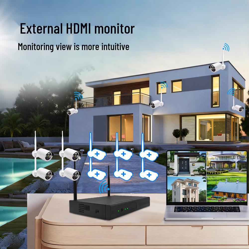 5MP Wireless NVR Kit: 4/8-Channel Surveillance System with Mobile Remote View