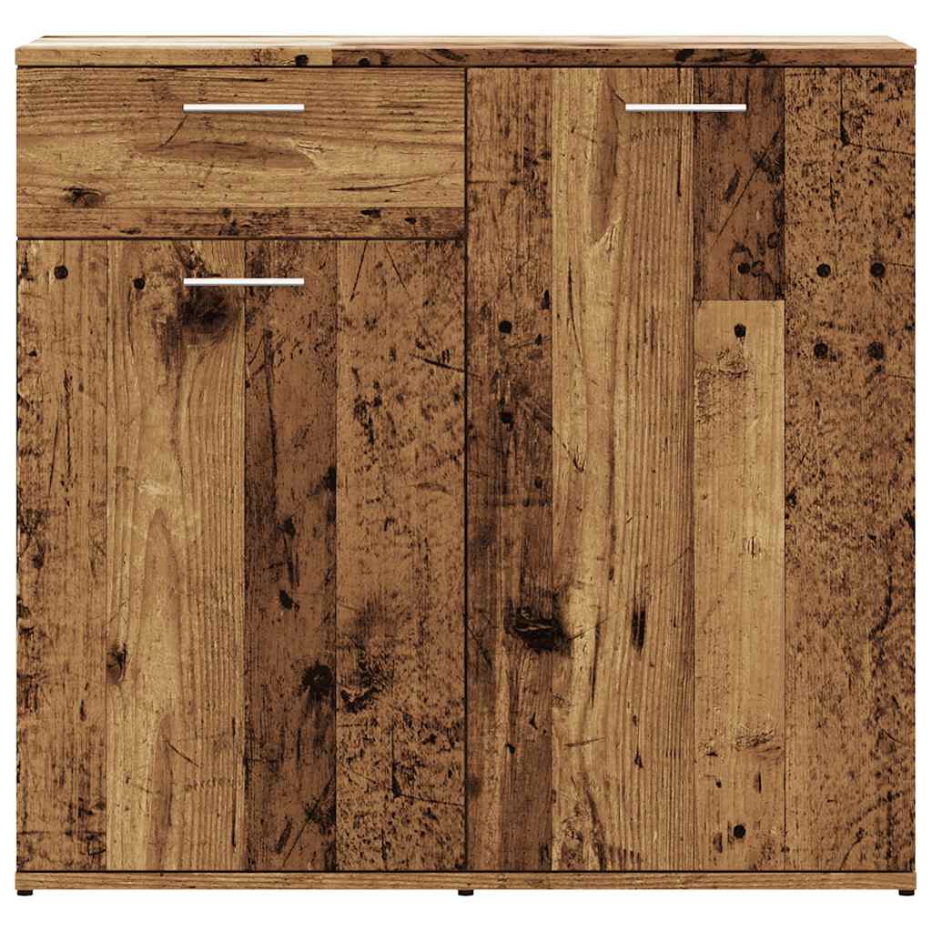 Sideboard with Rustic Wood Look 80 x 36 x 75 cm Engineered Wood