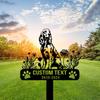 Unique Custom Metal Garden Art Dog Memorial Stake Personalized Pet Funeral Sign Outdoor Yard Decoration Irish Setter Lover
