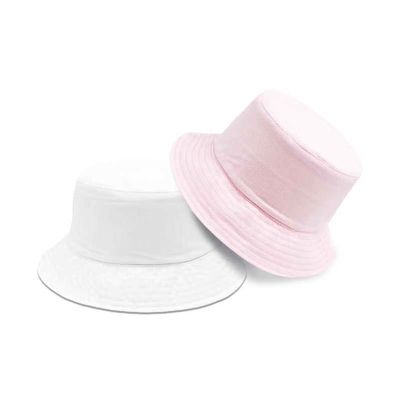 Rodičovský dětský styl Oboustranný rybářský klobouk Univerzální jednobarevný lehký klobouk typu bucket Venkovní ochrana obličeje Malý klobouk proti slunci