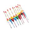 10Pcs Fishing Floats Set Buoy Bobber Fluctuate Mix Size Color Float Buoy Pesca Light Stick Floats