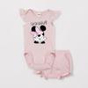 Set di vestiti estivi per neonato con body e pantaloncini, stile cartone animato