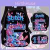 Stitch Rucksack für Kinder aus Oxford-Stoff mit Rückenschutz für den Schulgebrauch