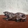 Ebony Wood Carved Tiger Ornament - Twelve Zodiac Animal Home Decoration Gift