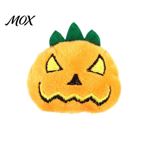 Pumpkin Cat Toy Halloween Toy, Squeaky Stuffed Chew Kitten Soft Plush with Feathers for Indoor Cats Self-entertainment Pet