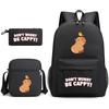 ONE PIECE heat transfer schoolbag primary school student printed backpack large capacity backpack backpack pencil case