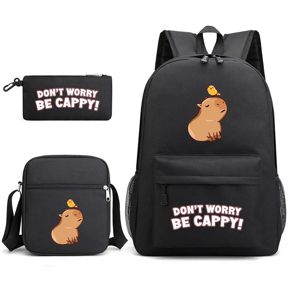 ONE PIECE heat transfer schoolbag primary school student printed backpack large capacity backpack backpack pencil case