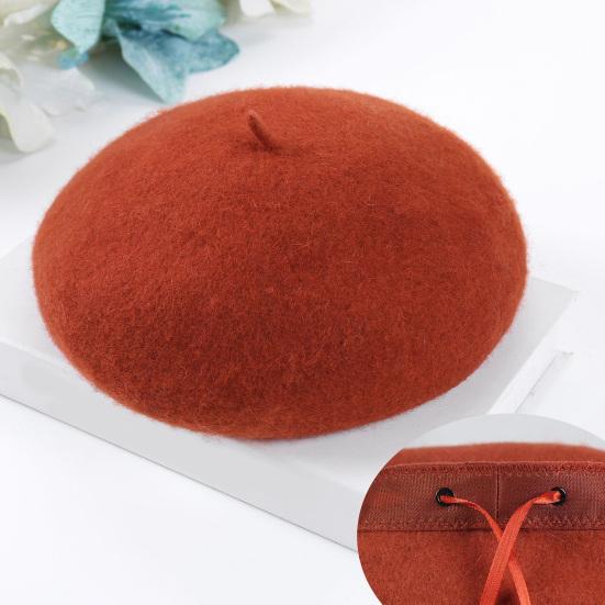 Painter Hat Solid Color Soft Texture Unisex Furry Bucket Hat Easy to Clean Winter Furry Beret Hat Fashion Accessories