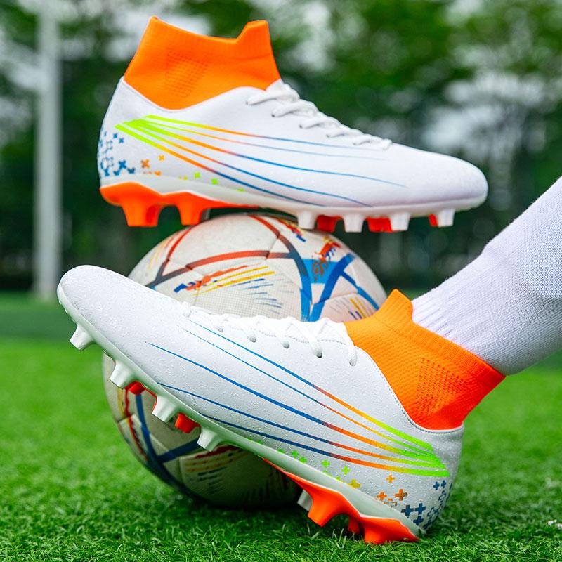 35-47 Football Shoes High-top Outdoor Men's Long Nails Sports Football Boots Large Size Youth Sports Football Boots Children