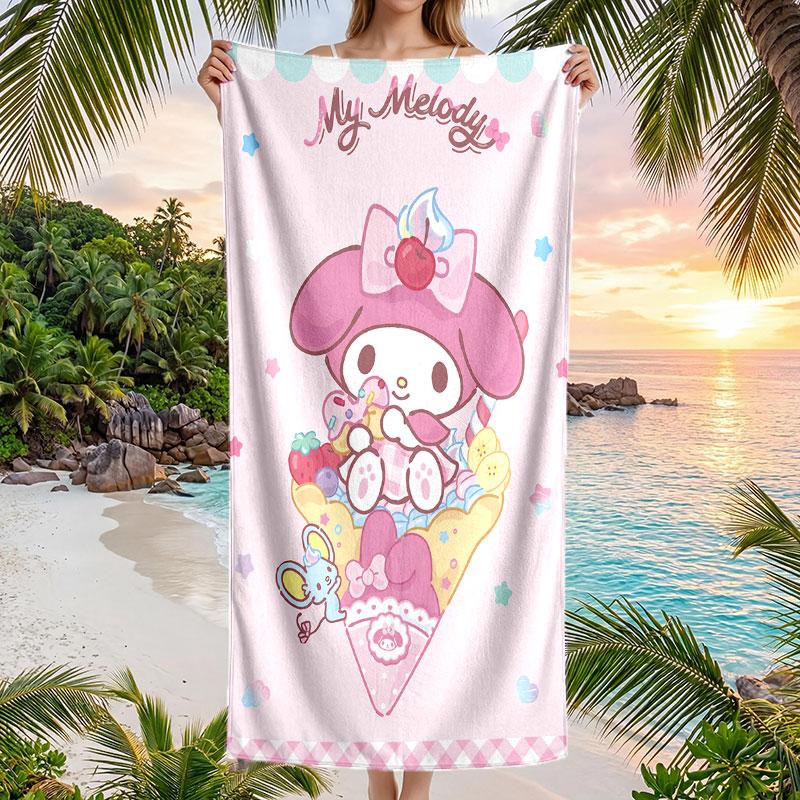 Large Beach Towel Quick Dry Absorbent Towel For Beach IndoorMy Melody