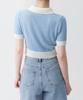MUSINSA STANDARD WOMAN Women'S Boucle Knitted Polo Shirt [Sky Blue]