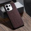 Case for Oppo Reno 16 Pro Reno16 F 16FS Global Phone Cover, Linen Textured Fabric-Like Faux Leather Back Cover Funda for OPPO Reno16 Pro Case