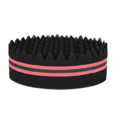 1 Stück ovale Bürste für Afros Dreadlocks Curl Coil Wave doppelseitiger Haardrehschwamm Magic Hair