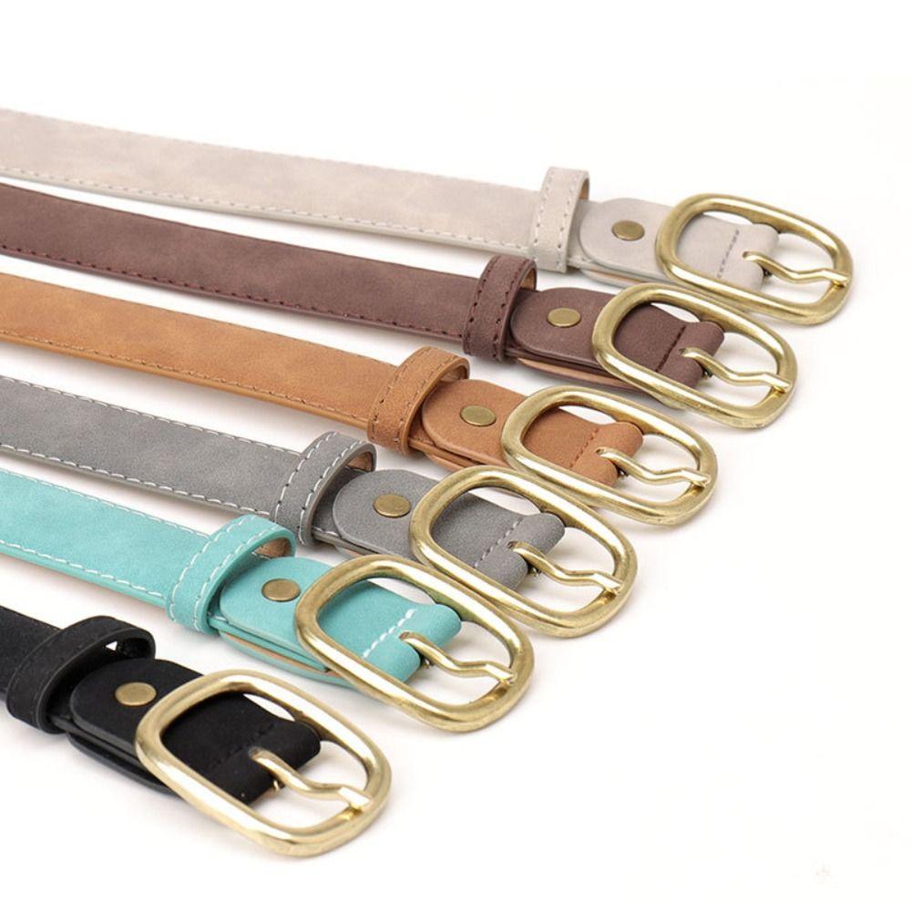 Luxury Design Suede Leather Belt Casual Waistband Fashion Business Waist Belt  For Women