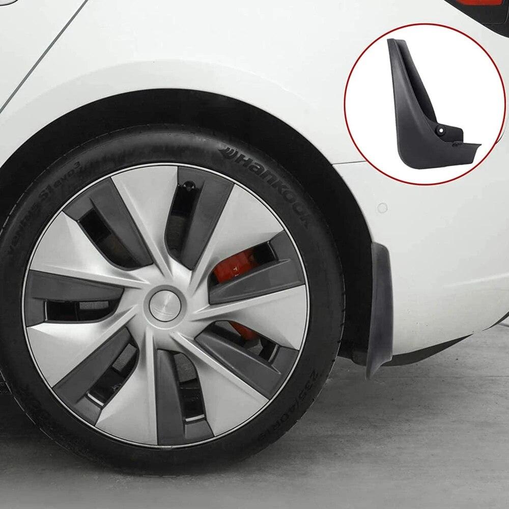 4PCS Mud Flaps For Tesla Model 3 2017 2018 2022 2023 Front Rear Splash Guards Fender Kit