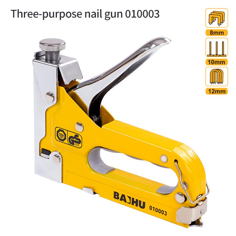 4 IN 1 Manual Nailing Gun Light Duty Home Use Code Nailing Gun Air Nail Woodworking Special Direct Staple Book Carpentry Tools