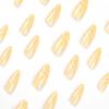 24Pcs/Set Quick Nails Yellow Waves False Nials Sticker Wearable Waterproof Manicure Finished Nails