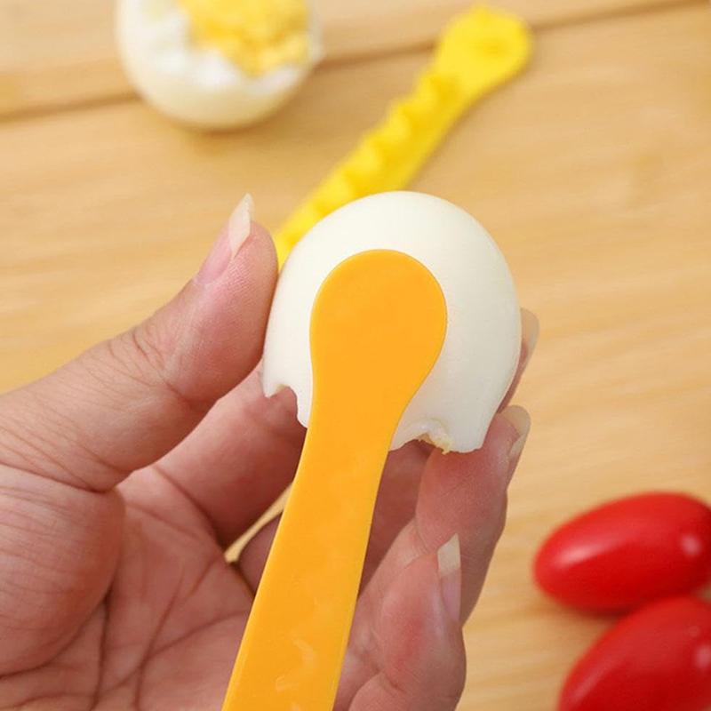 2 ks Krajkový kráječ vajec Kráječ vajec Roztomilý tvar skořápky Vytváření Vařená vejce Bento Řezání květin Kuchyňské pomůcky Nástroje