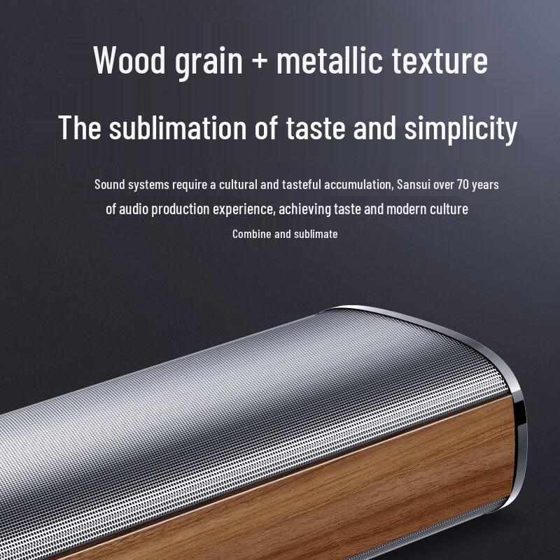 SANSUI DV-93B Home KTV Soundbar System with Subwoofer & Mic