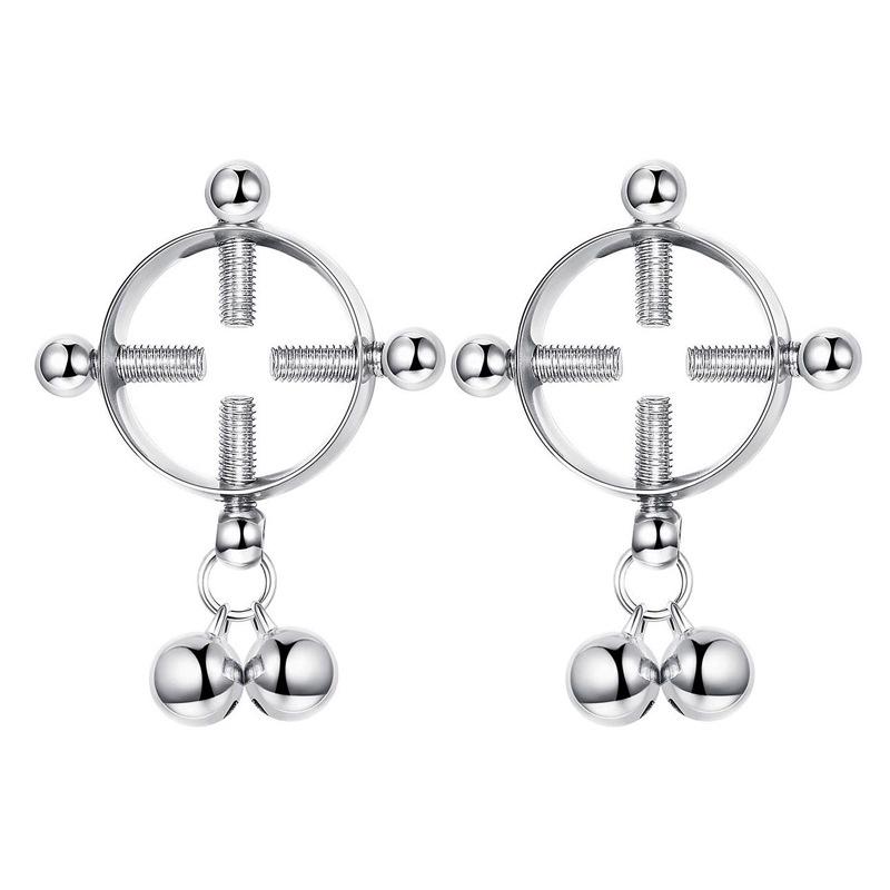 Stainless Steel Bell Nipple Ring Piercing Set