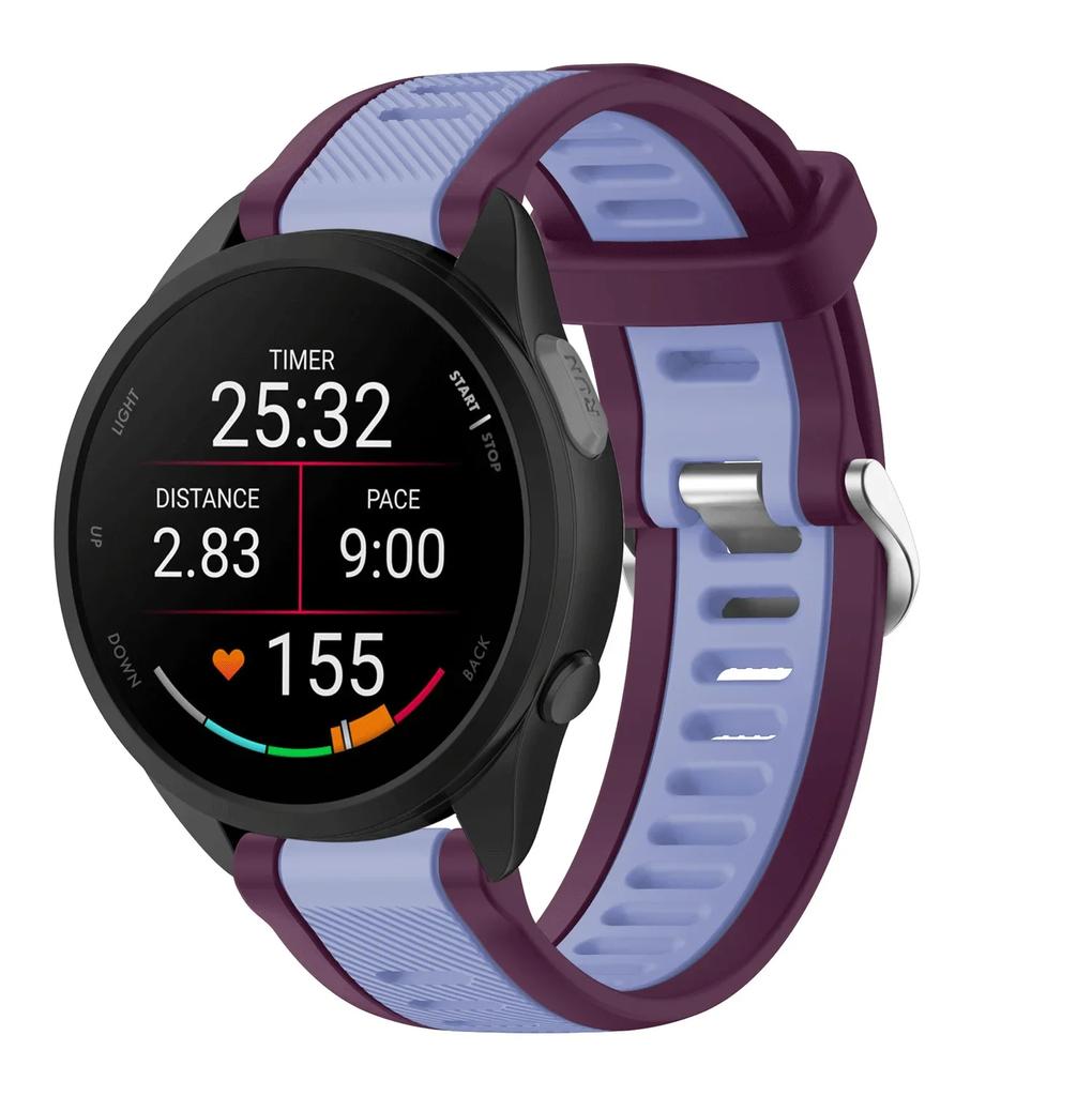 20 22mm Per Garmin Forerunner 165 music Cinturino Corsa Forerunner168 Silicone Braccialetto Originale Per Garmin Forerunner Venu 2 Cinturino