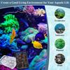 16 Pcs Aquarium Filter Media Bags Extra Fine, 7.8 X 5.9 Inch Filter Media Bag with Zipper, White & Black Aquarium Mesh Bag for Fish Tank Activated