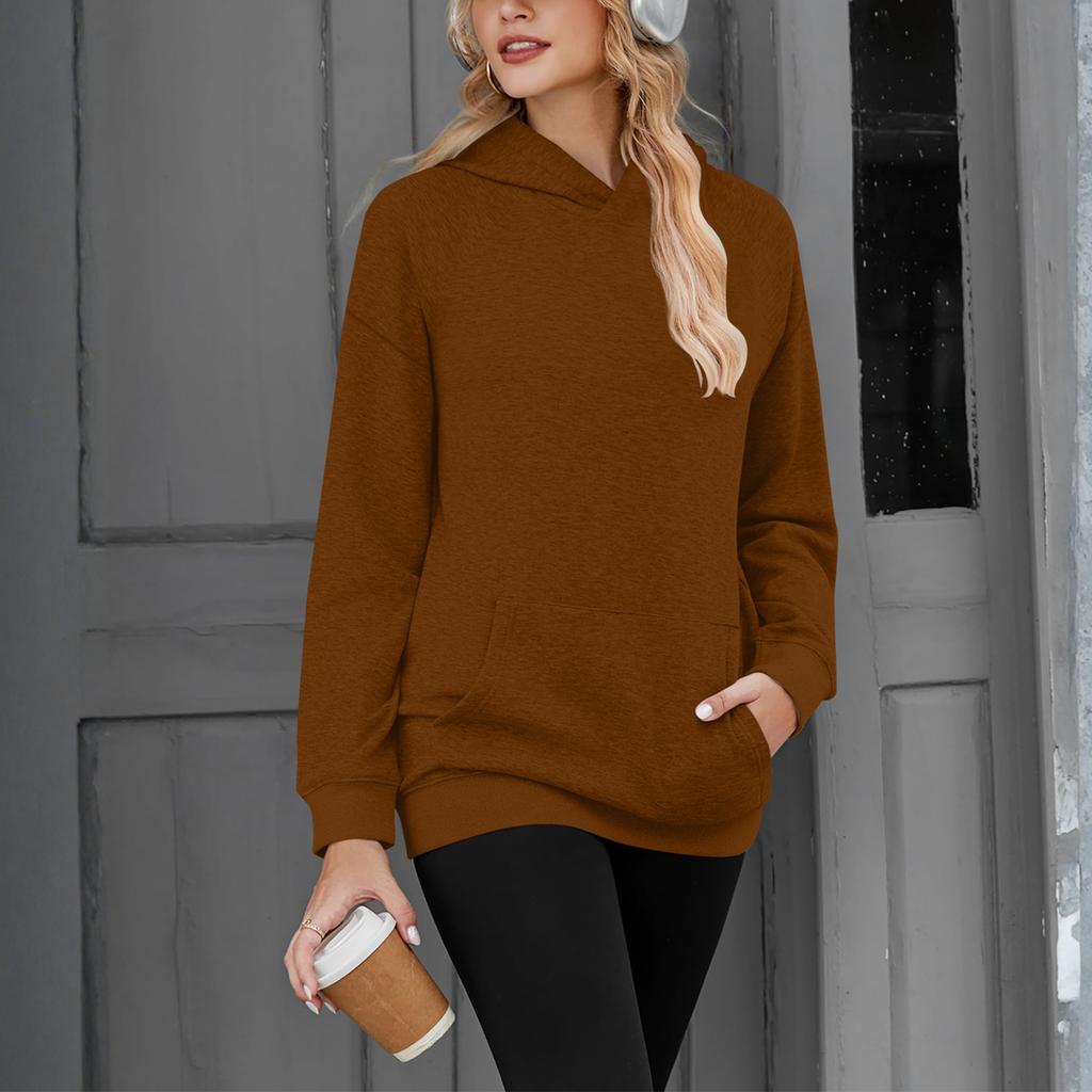 Women's Solid-color Fashionable Long-sleeved Top