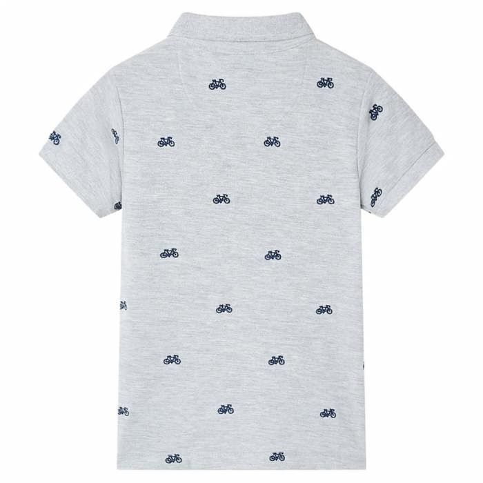 Polo pour enfants mélangé gris 92/104/116/128/140