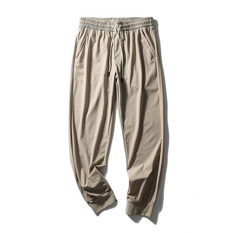 Outdoor Stretch Ice Silk Quick-Dry Pants Men's Summer Thin Straight-leg Hiking Pants Export Men's Pants Exercise Casual Pants