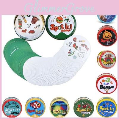 Bağımlılık Yaratan Aile Eğlencesi ve Hızlı Görsel Meydan Okumalar İçin Dobble Spot It Oyun Kartları