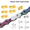 Mountain Road Bicycle Chain Magic Buckle 8S/9/10/11/24/27/30 Speed, Single Speed Chain Quick Release Buckle