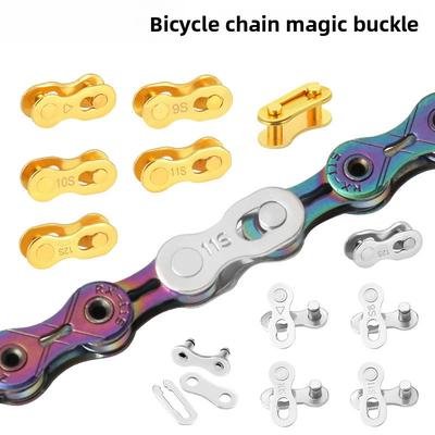Mountain Road Bicycle Chain Magic Buckle 8S/9/10/11/24/27/30 Speed, Single Speed Chain Quick Release Buckle