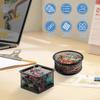 4pcs Paper Clip Holder Mesh Paperclip Holders for Desk Paper Clip Dispenser PaperClip Organizer Office(SIZE:Square/Round)