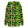 Women's Hooded Long Sleeve Christmas Printed Flannel Top Hooded Sweatshirt