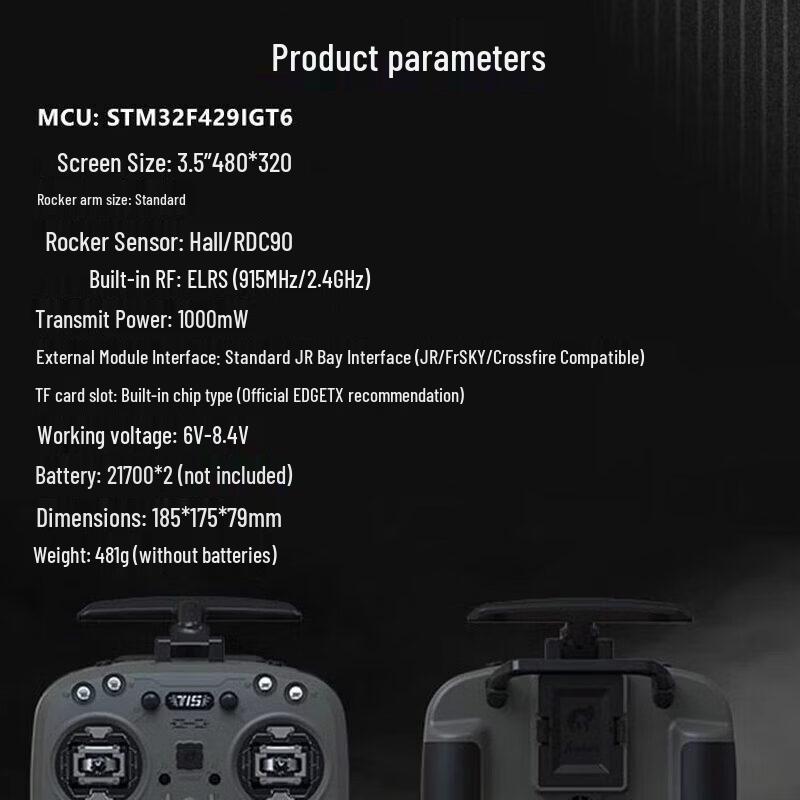 JUMPERRC Jumper T15 ELRS 2.4G HALL Drone Remote Controller