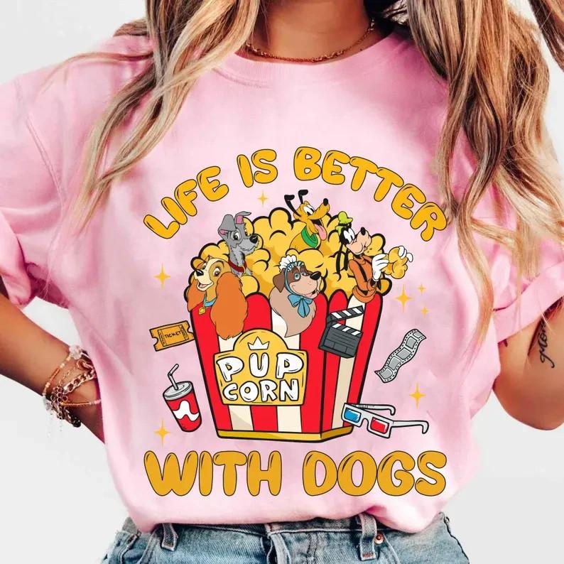 Dogs Lovers Goofyyy Dug Ploo Nana Life Is Better With Dogs Shirt S