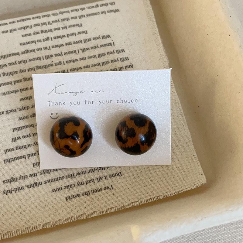 

Серьги Love Ball с леопардовым принтом для женщин – уникальный и универсальный ретро-стиль Майяра