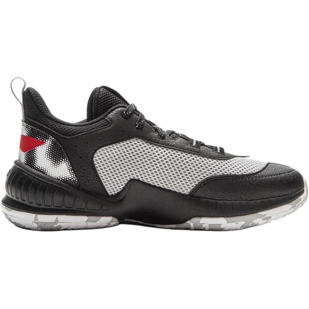 Li Ning Kids Basketball Fashion Comfortable Sports Shock Absorption Rebound Breathable Mid-Top Basketball Shoes Kids sneaker Black YKBV105-1