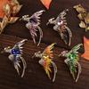 For Girls Collar Pins Chinese Style Brooches Badges Pin Crystal Brooches Korean Pin Bird Brooches