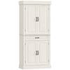 Tall Kitchen Cupboard, Kitchen Pantry Cabinet with Drawer, Shelves, White