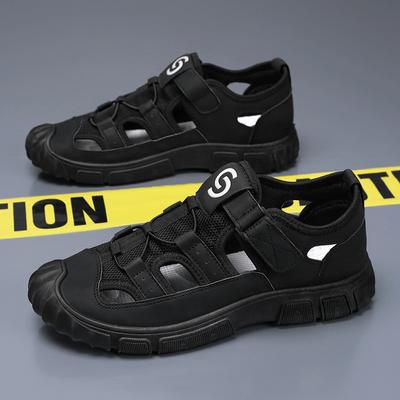 New Men's Shoes Summer Breathable Hollow Bag Head Sandals Men's Casual Lightweight Versatile Beach Shoes