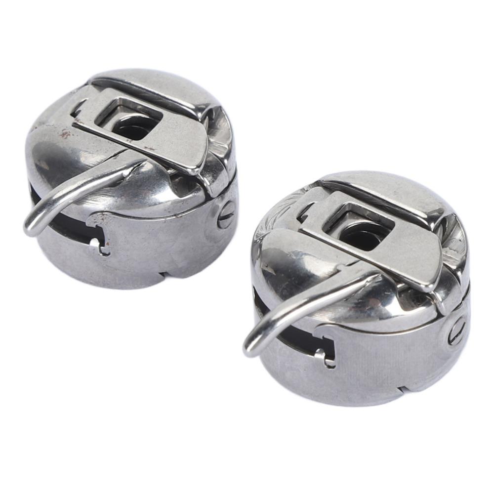2pcs Flexible Metal Sewing Machine Bobbin Case Steel Bobbin Holder  Home Sewing