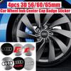 4pc 3D Styling 56/60/65mm Car Emblem Wheel hub Center Cap Badge Sticker for Audi Sline quattro RS A7 TT B9 8V A1 A5 S4 Q7 S3 8P