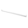 1Set Roman Style Oval Wardrobe Rod 42-70Cm White Telescopic Metal Closet Rail for Clothes Hanging Adjustable Storage