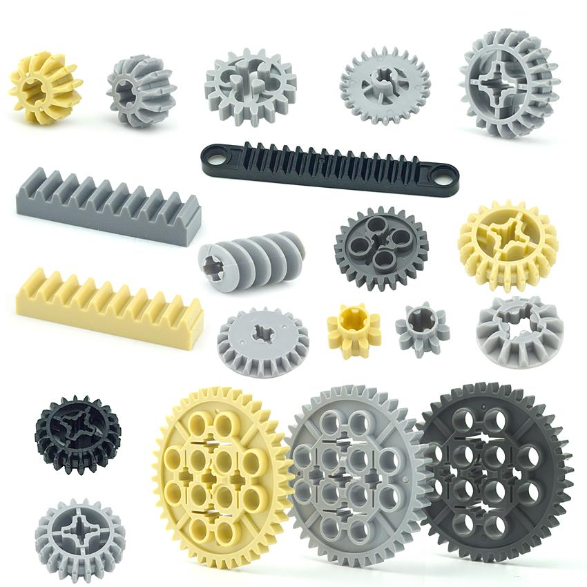 Piese Tehnice Cărămizi Roată Melcată Ax Pin Angrenaj Diferențial Clasic MOC Tren Vagon Macara Model DIY Blocuri de Construcție Jucării 32494