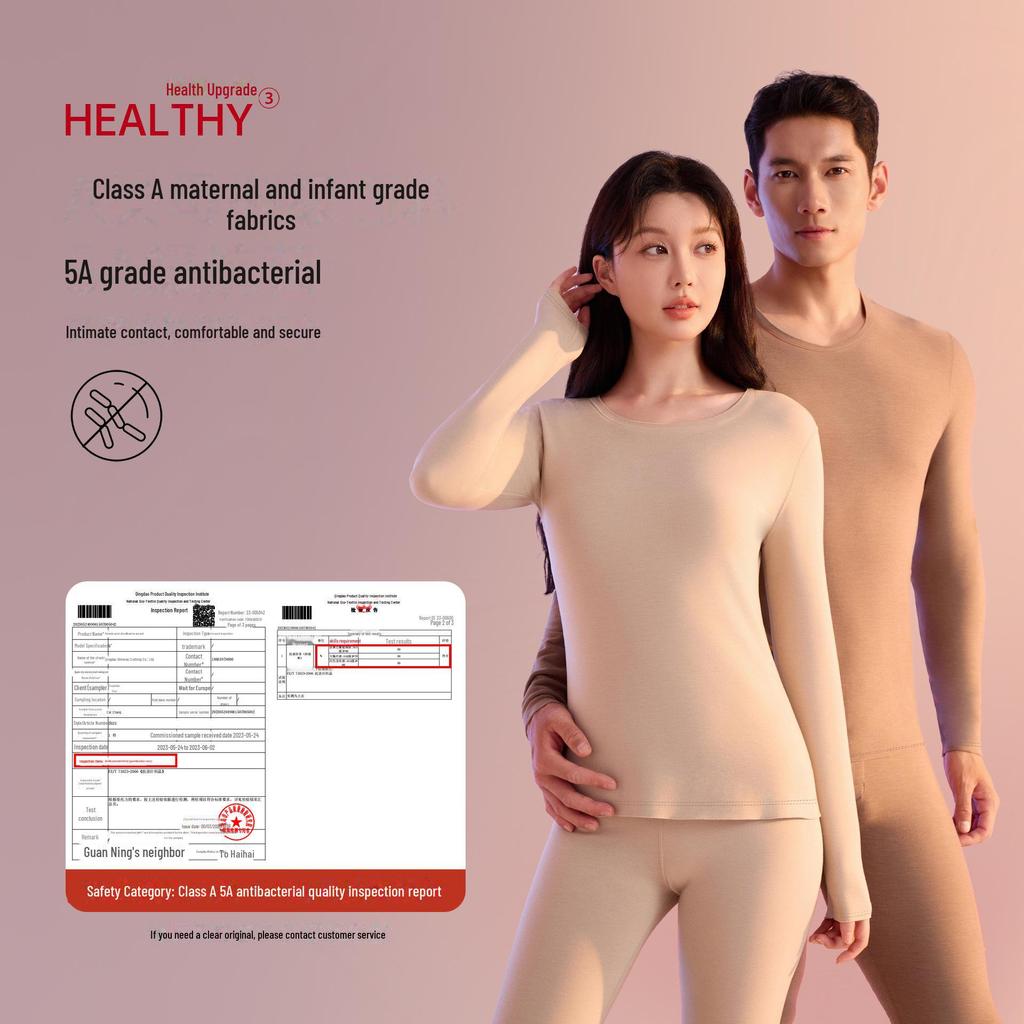 Kaszmirowo-jedwabna bielizna termiczna: Antybakteryjny damski i męski lyocellowy garnitur jesienno-zimowy