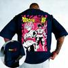 2026 Summer Dragon Ball Anime Cotton Tshirt Goku Printed Mens and Womens Street Trendy Loose Casual Family Parent Child Tops